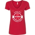 thumbnail image 3 of Inktastic Sickle Cell Awareness Month September with Red Ribbon Women's V-Neck T-Shirt, 3 of 5