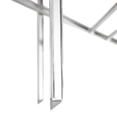 thumbnail image 6 of LeisureMod Victorian Modern Folding Side Table, Acrylic Tray with Chrome Legs, Accent Sofa End Table - Clear, 6 of 12