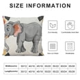 thumbnail image 5 of Creowell Elephant Pillow Covers,Elephant Gifts for Girls,Elephants Throw Pillow Cover ,Elephant Themed Gifts,Elephant Sister Gift,White Elephant Pillow Covers White, 5 of 5