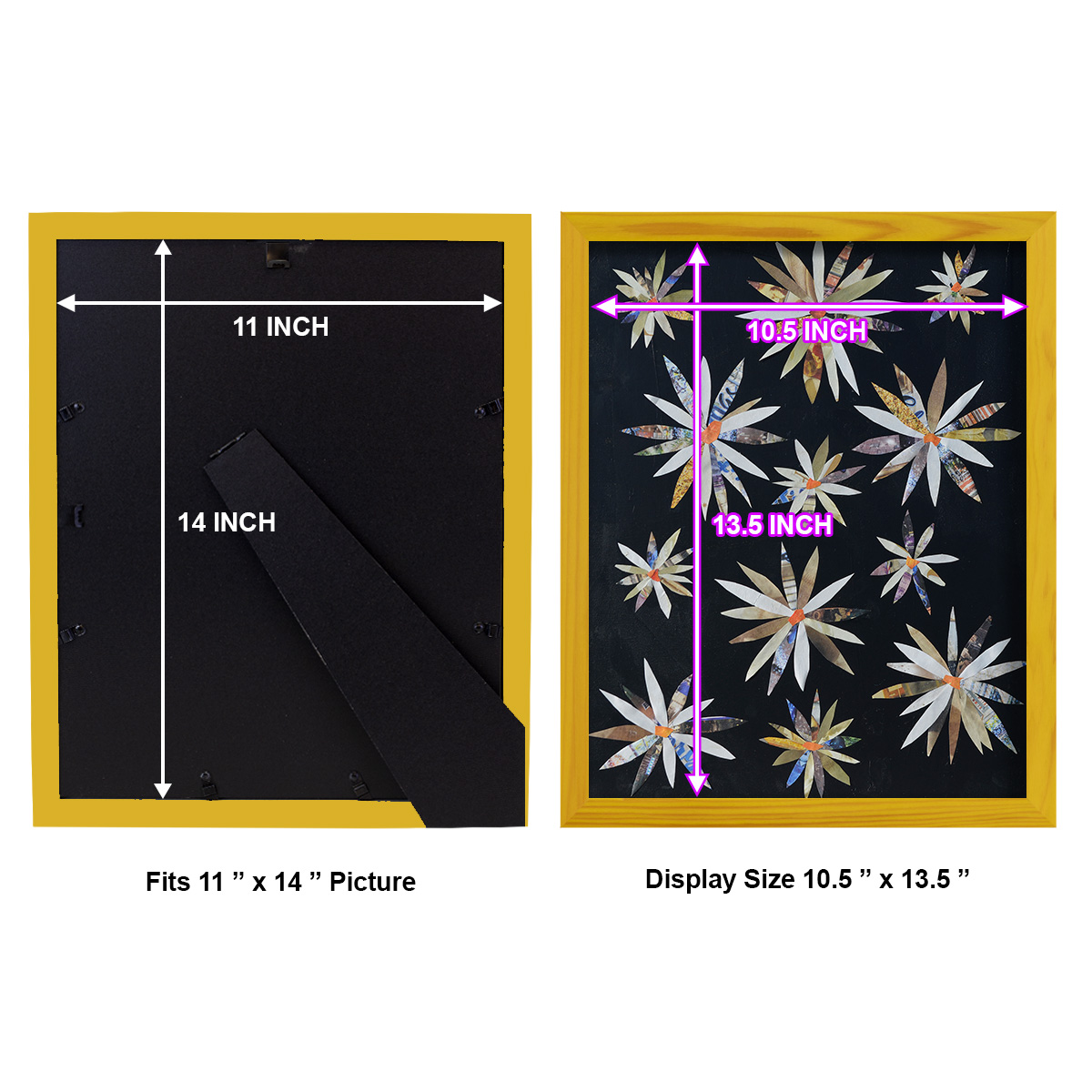 Starburst Too I - Framed Print w/glass - Sunflower Yellow
