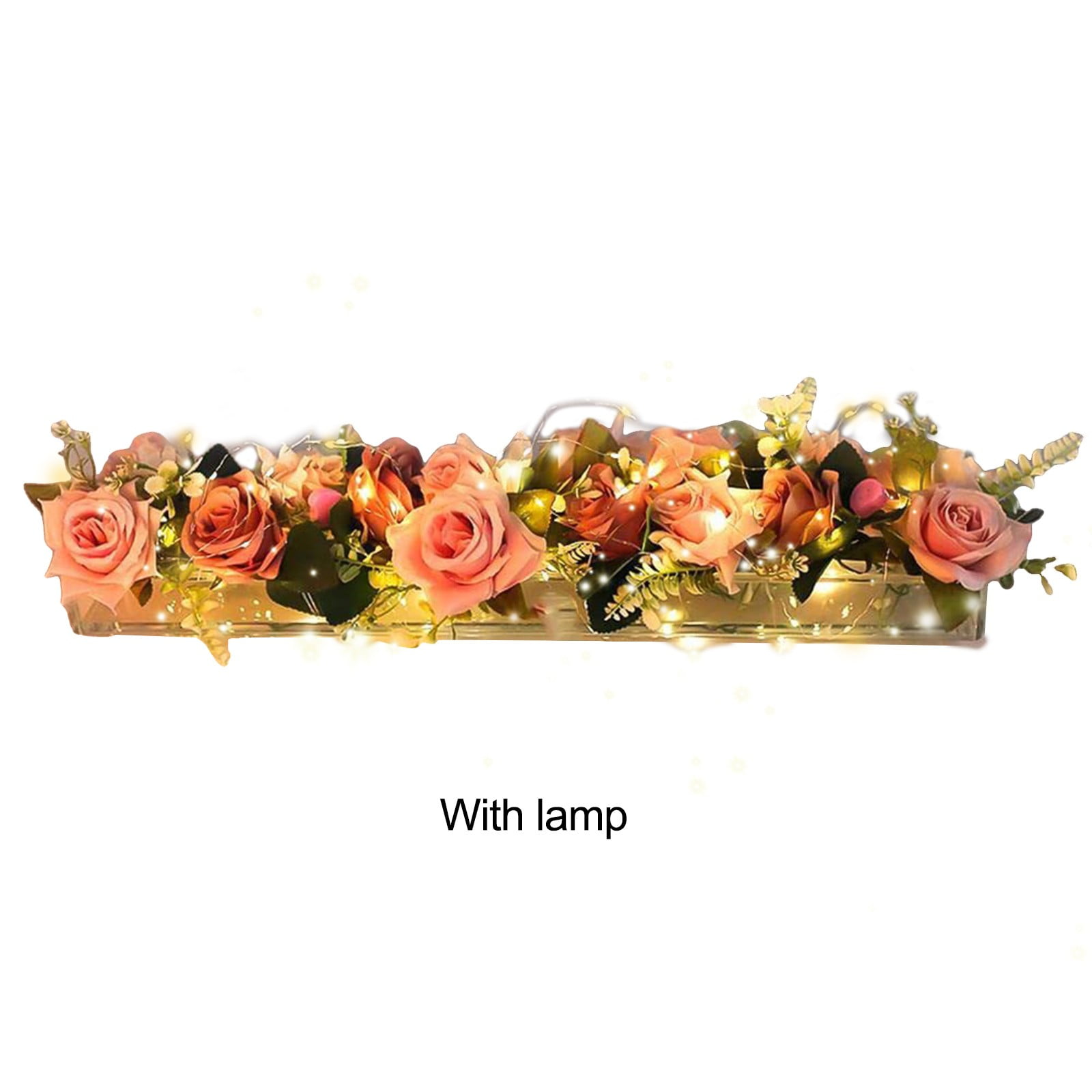 Clear Acrylic Flower Rectangular Vase For Dining Table Wedding