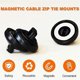 thumbnail image 3 of Magnetic Cable Zip Tie Mounts Clips 10 Piece Multipurpose Zip Ties Mount Base Holder Black Wire Cable Holder Mount, 3 of 5