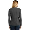 thumbnail image 3 of Port 1136095 Ladies Long Sleeve Fan Favorite V-Neck Tee, Dark Heather Grey - Extra Large, 3 of 4