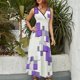 thumbnail image 2 of Vestido De Noche De Lujo Sin Mangas Para Mujer, Abstract Geometrical Vestido De Fiesta, 2 of 5