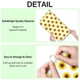 thumbnail image 4 of Sunflower Print Microfiber Dish Mat for Kitchen Countertop, 18x24 Inch Absorbent Drying Pad, Foldable Floral Rack Mat for Dishes, 4 of 5