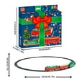 thumbnail image 3 of Fridja Classic Christmas Train Set with Lights Railway Tracks Sets Battery Operated Locomotive Engine Playset for Under The Tree Electronic Toys Gift for Kids, 3 of 9
