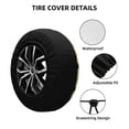 thumbnail image 2 of Susaid Avocado Print Tire Covers,Waterproof Anti-UV Snow Sun Rain Tire Covers for RV,Truck, SUV, Trailer, Camper-16 inch, 2 of 6