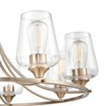 thumbnail image 6 of Millennium Lighting Inc Millennium Lighting Ashford 8 Light Modern Gold Chandelier Ceiling Fixture with Clear Glass Shades, 6 of 11