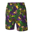 thumbnail image 5 of Kdxio Mardi Gras7 Pattern Mens Casual Shorts - Drawstring Summer Beach Sports Shorts for Men, 5 of 9
