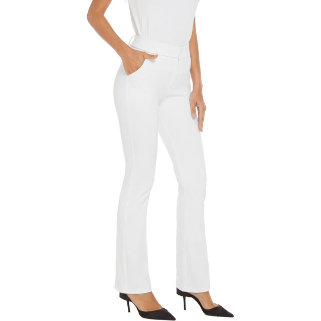 GFDYREE Pantalon Habillé Bootcut Extensible pour Femmes