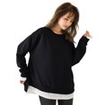 thumbnail image 1 of WEAIXIMIUNG Sweatshirts à Col Rond pour Femmes, Designs Mignons, Sweatshirts Décontractés à Manches Longues, Tunique Légère à Col Rond, Pulls d'Automne, 1 of 7