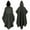 Army Green, variant on Hooded Medium Women Cape Vintage Overcoat Fashion Button Cloak Woolen Coat Cloak(Army Green,Xxl)
