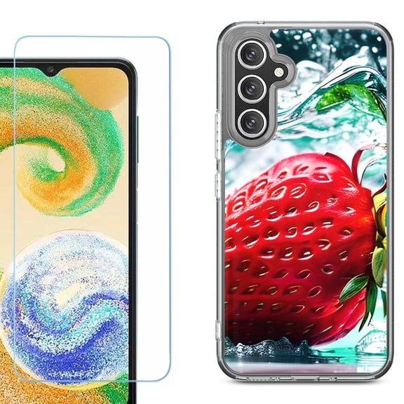 Phone Case for Samsung Galaxy S26 5G, with Screen Protector, by OneToughShield - Strawberry