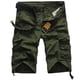 thumbnail image 2 of Puntoco Pantalones Cortos Cargo Con Cremallera Y Botones Para Deportes Al Aire Libre Para Hombre, Pantalones Cortos, Verde Militar (34) L,Pantalones Cortos Hombre, 2 of 3
