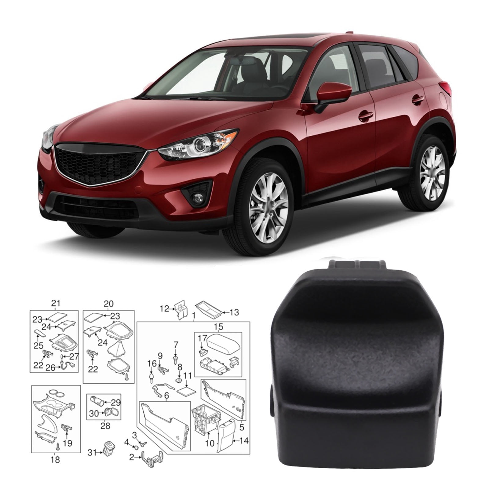 Couvercle De Verrouillage Pour Mazda CX-5 2013-2016 - Neuf Référence KA0G-64-45YA-02