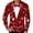 Red, variant on Mens Valentine'S Day T Shirts Long Sleeved Button Down Heart Printed Lapel Mens Clothing,Red,XL