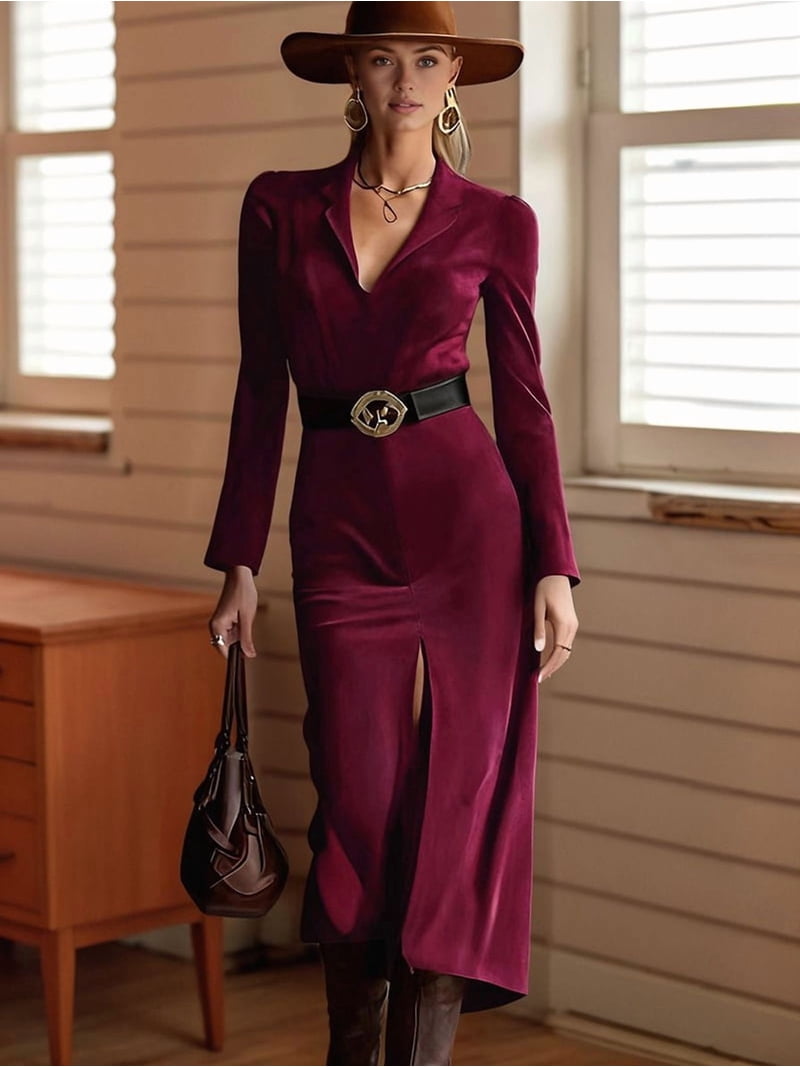 wine red blazer dress Jaime Blazer Dress