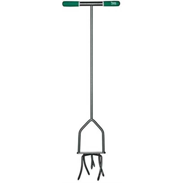 Yard Butler Twist Tiller Heavy Duty Manual Raised Bed Garden and Flower