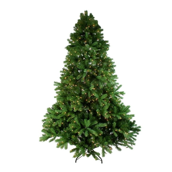 Northlight 7.5' Pre-Lit Noble Fir Full Artificial Christmas Tree - Clear Lights