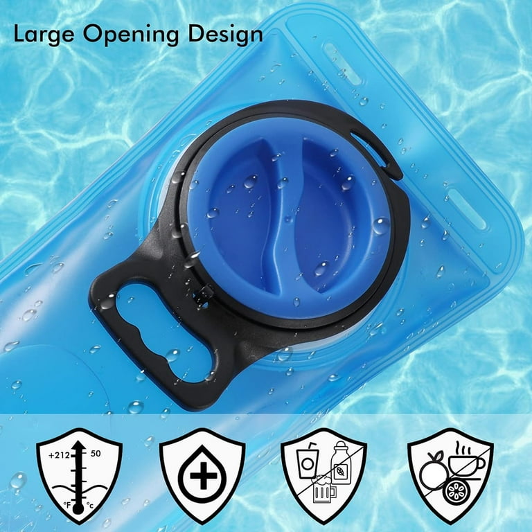 TAGVO Hydration Bladder 2 Liter BPA Free 70oz + Cleaning Brushes