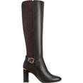 thumbnail image 2 of Bandolino Womens Bilya Leather Knee-High Riding Boots Brown 7 Medium (B,M), 2 of 4