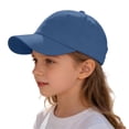 thumbnail image 2 of LIIPEE Kids Baseball Caps Casual Solid Color Fashion Wide Brim Summer Beach Hats For Boys And Girls Children Comfortable Breathable Soft Cute Daily Sun Hat,1-2 Years, 2 of 2