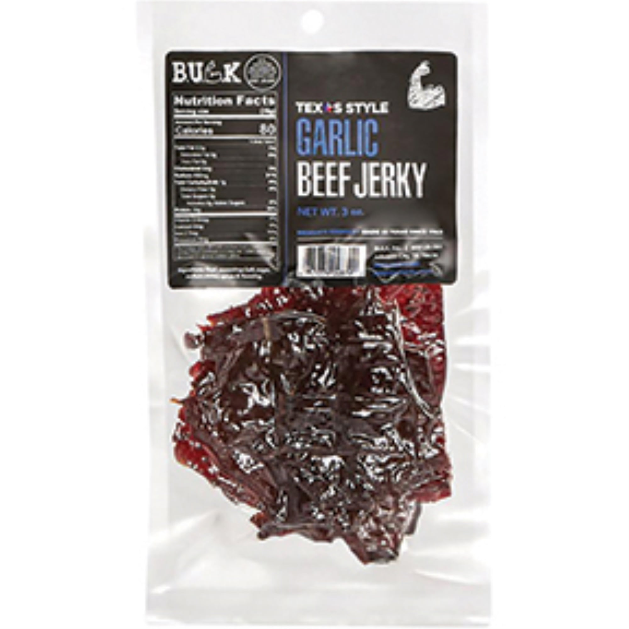 BULK Beef Jerky Texas Style Dried Beef, Low Fat and Calorie Snacks