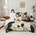 thumbnail image 4 of Homewish Cow Print Bedding Comforter Set 2pcs for Kids Children Teens,Farmhouse Animal Twin Comforter Sets Microfiber,Rustic Retro Vintage Breathable Bedding Set,Super Cozy Room Decor,Reversible, 4 of 8
