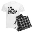 thumbnail image 6 of CafePress - Eat Sleep Wrestle Repeat Pajamas - Men's Light Loose Fit Cotton Pajama Set, 6 of 7