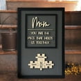 thumbnail image 3 of Customized Wooden Mom Puzzle Sign The Piece That Holds Family Heartwarming Day, 3 of 8