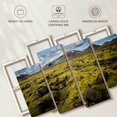 thumbnail image 6 of Elephant Stock Mossy Iceland Landscape Wall Art - Horizontal Multi Panel Canvas - Living Room Wall Decor - Nature Multi Panel - Yellow And Gray Decor - 52" x 32", 6 of 8
