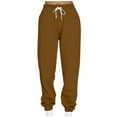 thumbnail image 5 of Lounge Sweatpants for Women High Waisted Fleece Sweatpants with Drawstring Wide Leg Cargo Trousers Baggy Jogging Joggers Solid Colour Workout Tracksuit Bottoms Casual Lounge Active Pants, 5 of 7