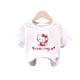 thumbnail image 2 of Hello Kitty, novedad de verano, ropa para niños, Camiseta con estampado de dibujos animados para niña, camiseta de algodón transpirable de media manga para bebé, camiseta de manga corta, 2 of 5