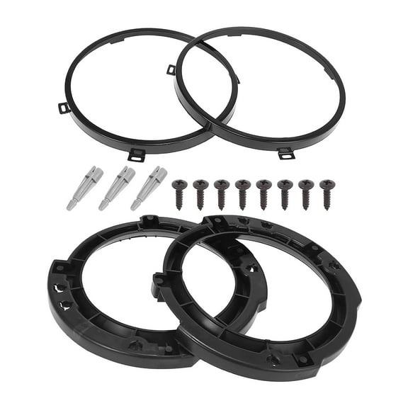 2Pcs ,Headlight Bracket Accessory with Headlight ,Metal , Round Mounting Retaining Set, Replacement Waterproof, Wear Resistant ,Sturdy