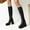 Black, variant on AnuYalue 2025 Knee High Boots for Women Boots 70s Boots,Leather Square Toe Chunky Knee High Flatform Dress Boots, Fashion Long Chunky Tall Boots for Fall