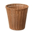 thumbnail image 1 of Wicker Trash Can Woven Wastebasket Round Imitation Rattan Waste Basket Sundries, 1 of 9