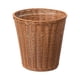 thumbnail image 1 of Bote de basura de mimbre, cesto de basura tejido, soporte para flores, cesto de basura redondo decorativo de imitación de ratán para sala de estar,, 1 of 9