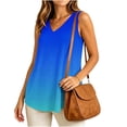 thumbnail image 4 of Molidfa Women's V-Neck Sleeveless Gradient Color Relaxed Fit Casual Cami Modern Summer Top, 4 of 4