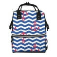 thumbnail image 1 of Disketp Nautical Anchors Mochila de Pañales de Gran Capacidad con Múltiples Bolsillos, Mochila de Viaje Multifuncional para Bebé, Unisex, Moderna y Resistente, 1 of 6