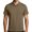 Coffee, variant on Men Half Zip Polo Shirts Short Sleeve Summer Tops Casual Solid Tees Breathable Stripe Blouses Fashion Office Polos Golf Weekend Outdoor