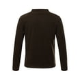 thumbnail image 2 of IEFIEL Kids Girls Long Sleeve Warm Tops Basic Layer T-Shirt Solid Color Undershirt Thermal Tops Coffee 11-12, 2 of 7