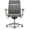 thumbnail image 2 of La-Z-Boy Baylor Modern Executive Office Chair Grey Bonded Leather, 2 of 2