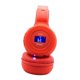 thumbnail image 1 of Auricular inalámbrico sobre oreja Yotijar LCD con micrófono plegable ranura para TF auricular 5.0 rojo, 1 of 10