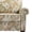 Blooms Sand, variant on DREAMSIDEA Square Accent Chair Upholstered Striped Armchair for Living Room with Wood Legs & Wide Seat, Light Gray White