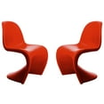 thumbnail image 3 of Modholic Wave Chair, Red (Set Of 4), 3 of 6