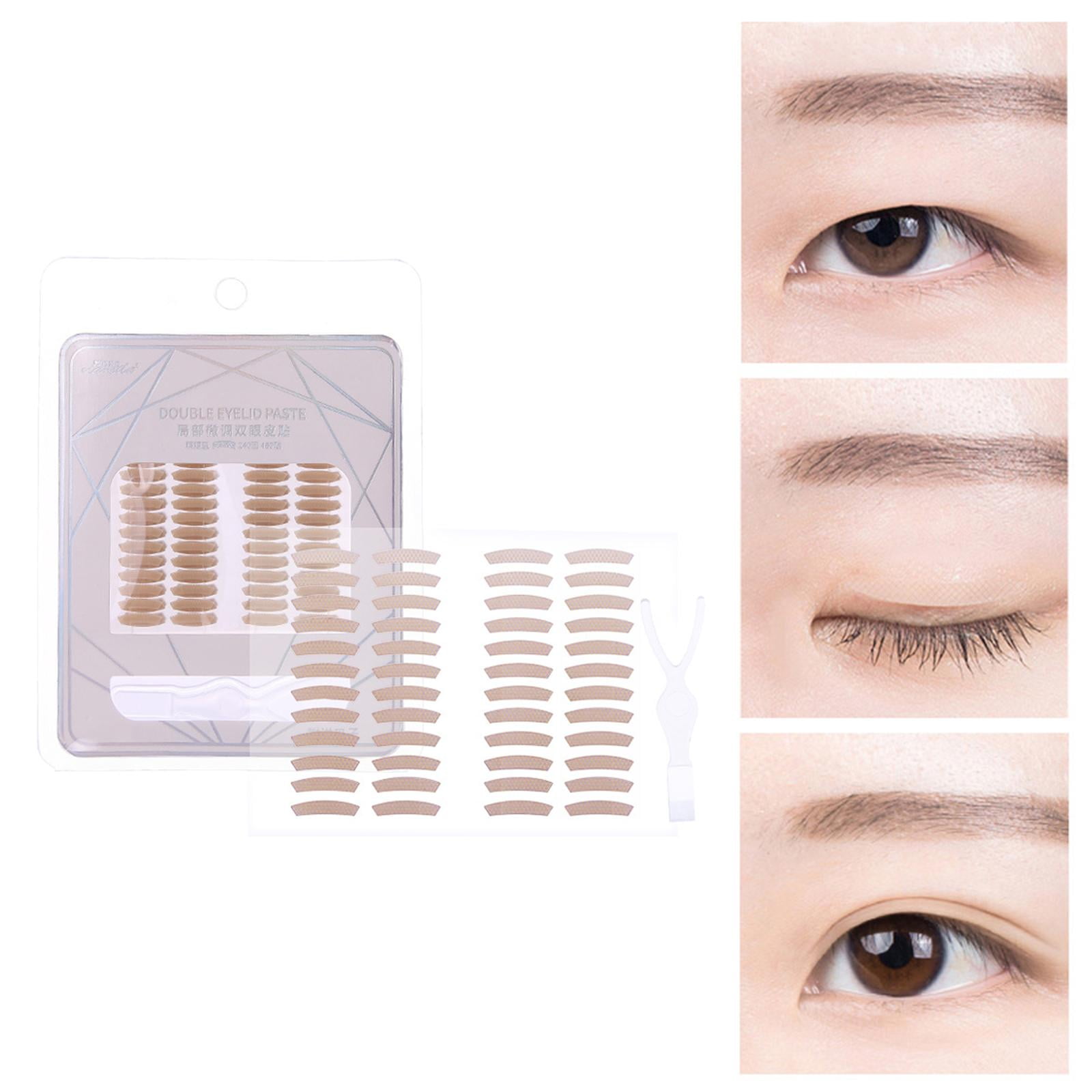 Invisible Double Eyelid Tape, Natural Makeup Tool Lace Fiber Big Eye