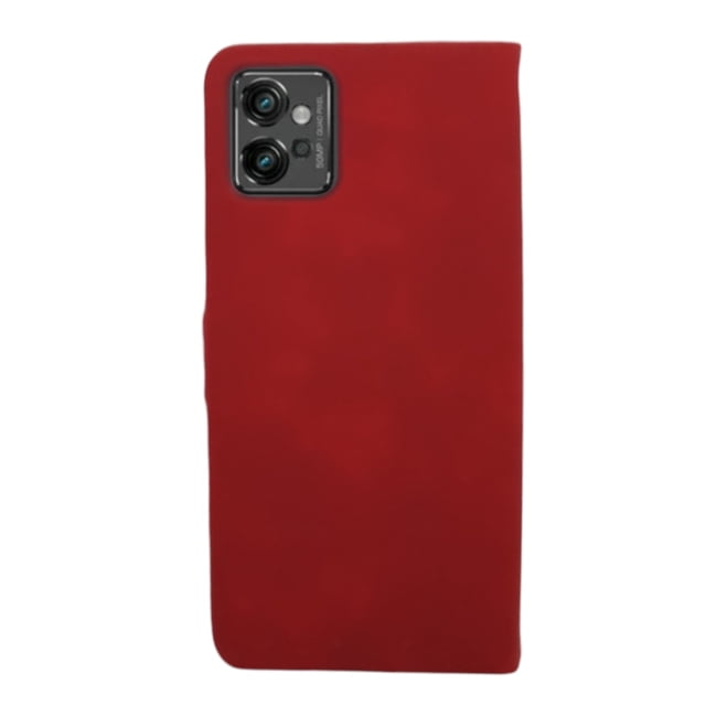Funda Cartera Suave Para Motorola G32 Rojo Más 2 Micas Cely Vesmir