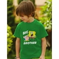 thumbnail image 4 of Tstars Boys Big Brother Shirt SpongeBob and Gary Big Brother Funny Humor Pregnancy Announcement Big Bro Gifts for Brother Toddler Kids Graphic T Shirt, 4 of 6