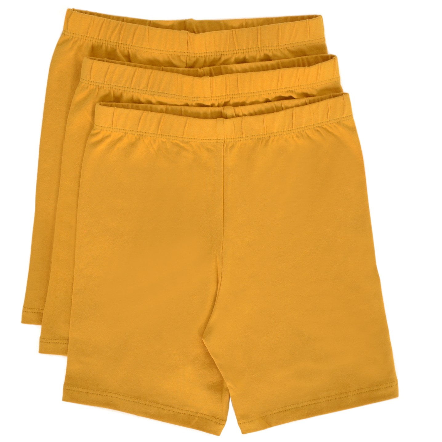mustard yellow biker shorts