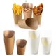 thumbnail image 2 of 25/50 piezas de soporte para papas fritas desechable de papel Kraft, vaso para papas fritas, vaso para charcutería, caja para bocadillos, postres, papas fritas, suministros para fiestas, 2 of 5